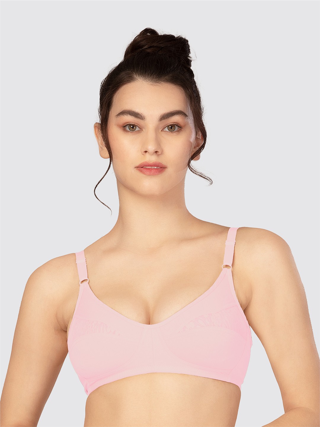 

Lovable Full Coverage Non Padded Everyday Bra With All Day Comfort, Pink