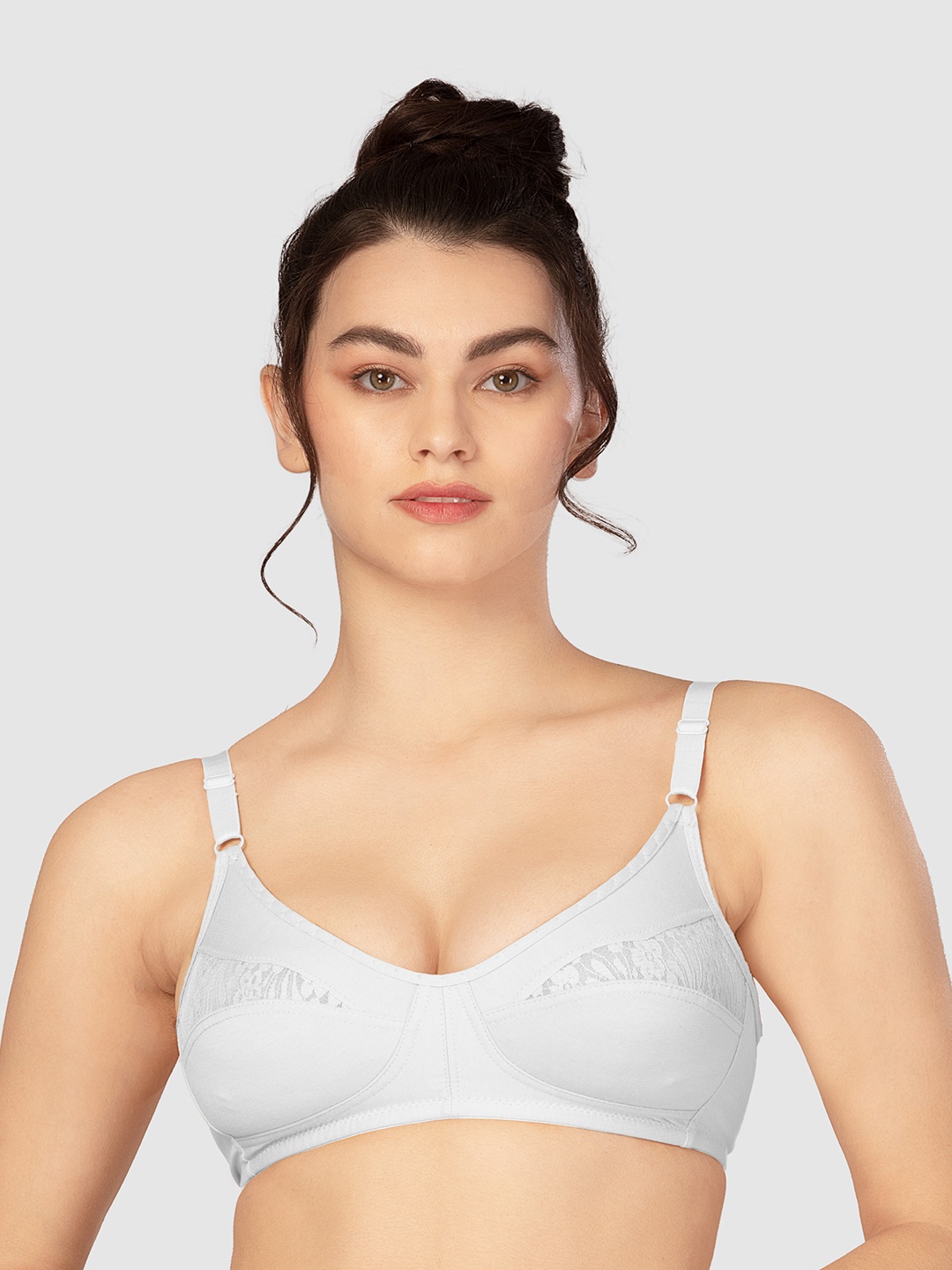

Lovable Full Coverage Non Padded Everyday Bra With All Day Comfort, White