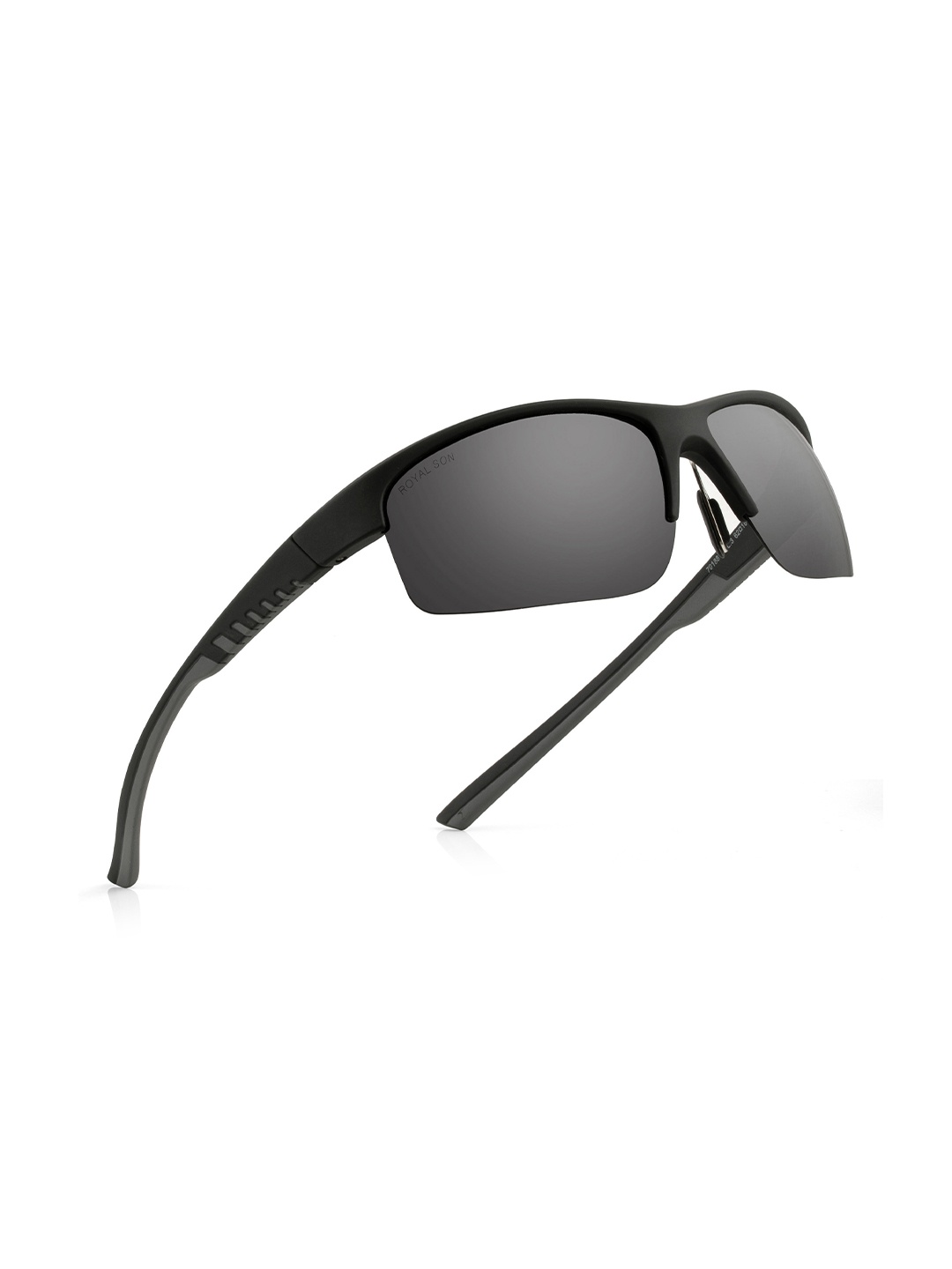 

ROYAL SON Unisex Sports Sunglasses With Polarised And UV Protected Lens CHI00155-C2, Black