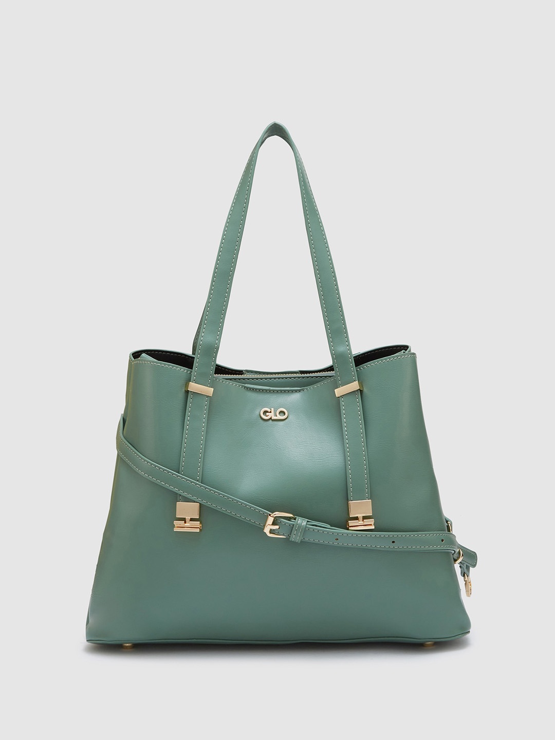 

Globus Green Solid Casual Handheld Bag