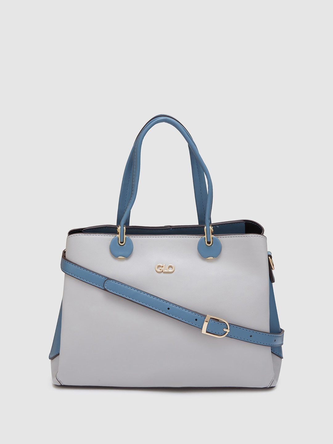 

Globus Colourblocked Casual Handheld Bag, White