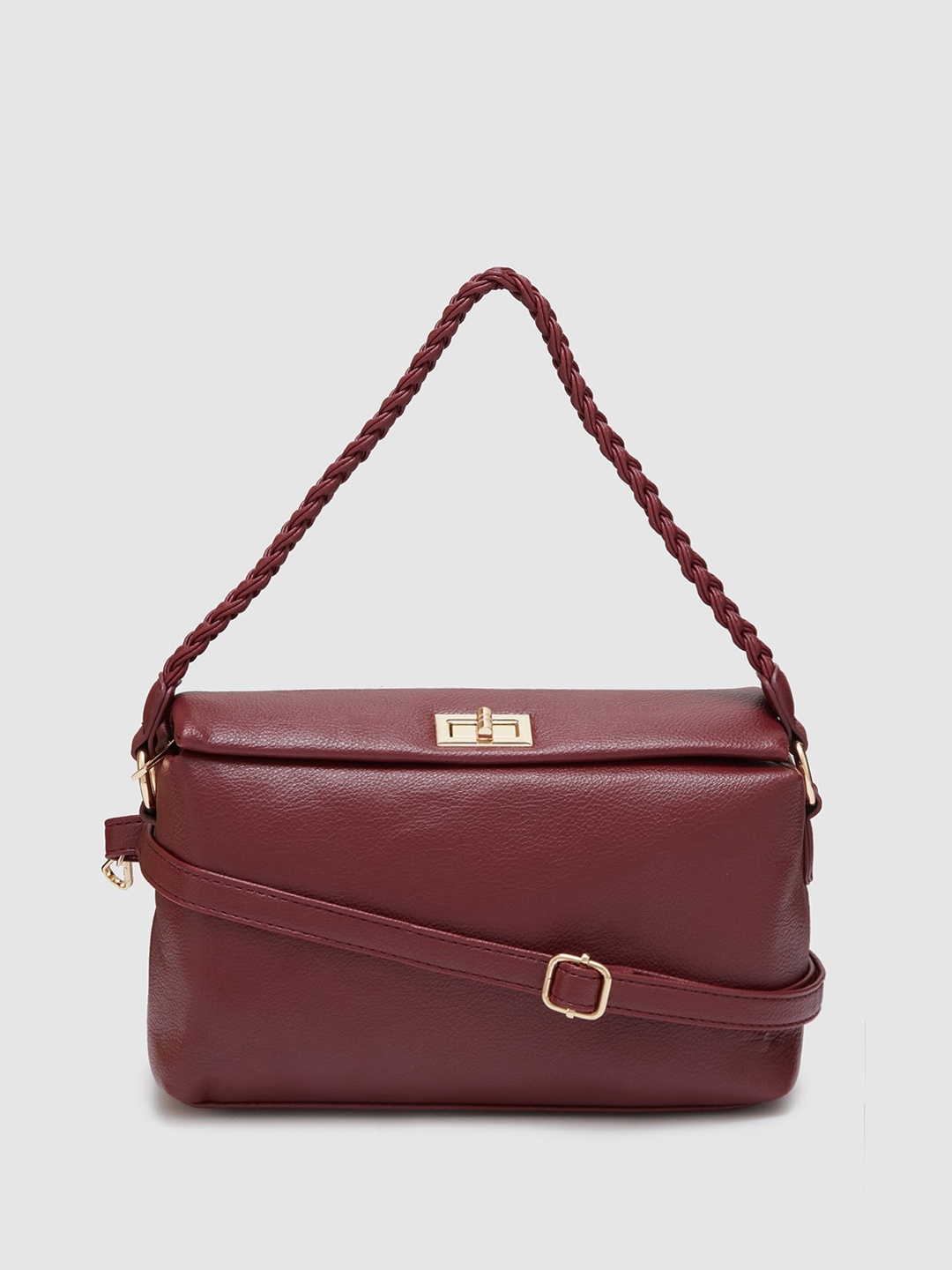 

Globus Women Astro Dust Maroon Solid Casual Sling Bag