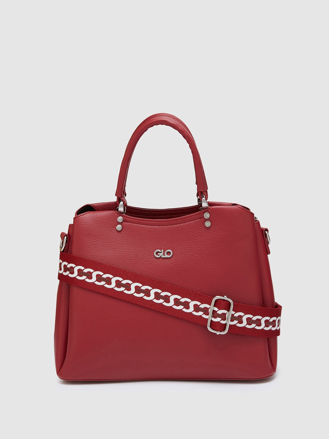 

Globus Textured Casual Handheld Bag, Red