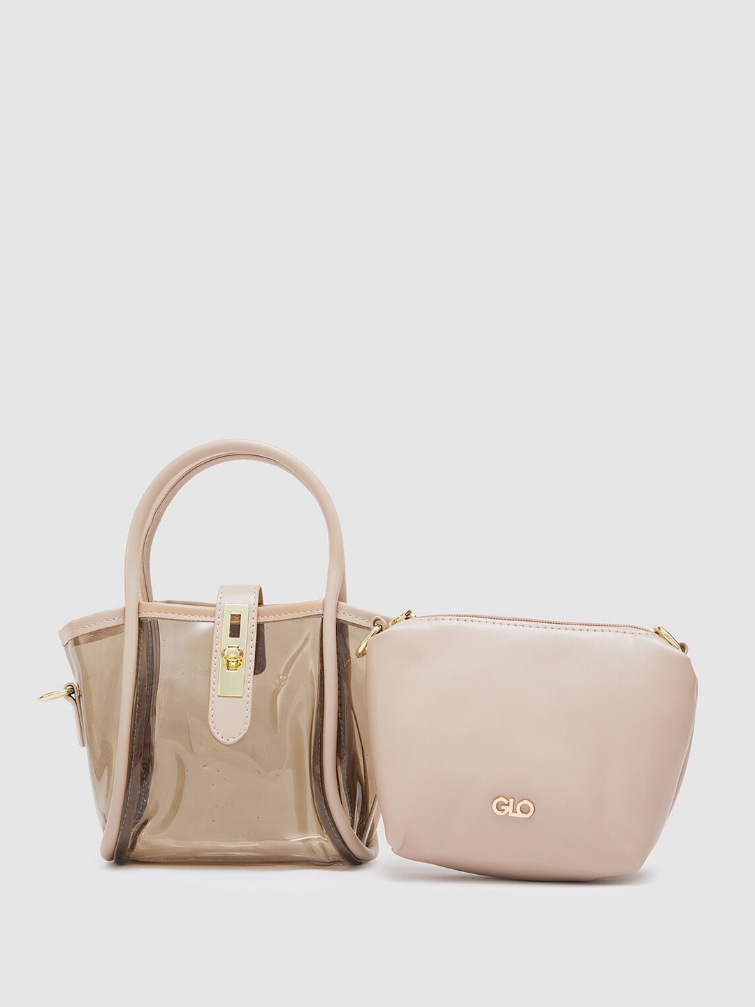 

Globus Women Brown Solid Party Handheld Bag, Beige