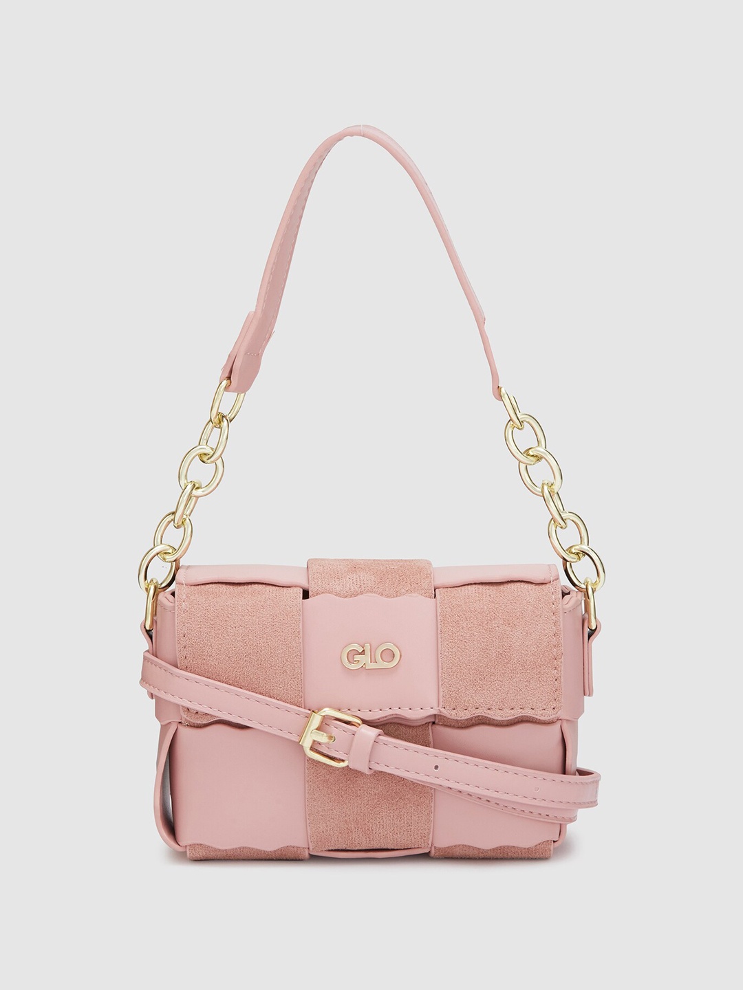 

Globus Women Self Design Casual Handheld Bag, Pink