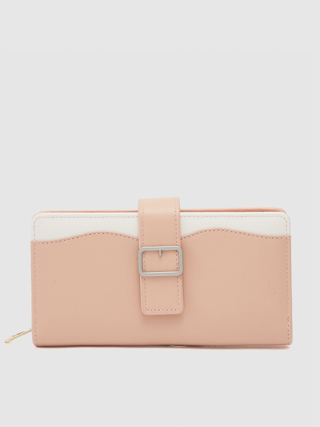 

Globus Women Nude Colourblocked Zip Around Wallet