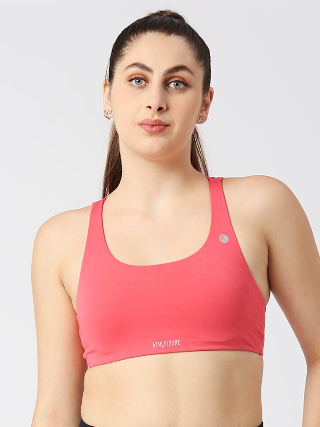 

Lovable Sport Full Coverage Non Padded Workout Bra- All Day Comfort, Coral