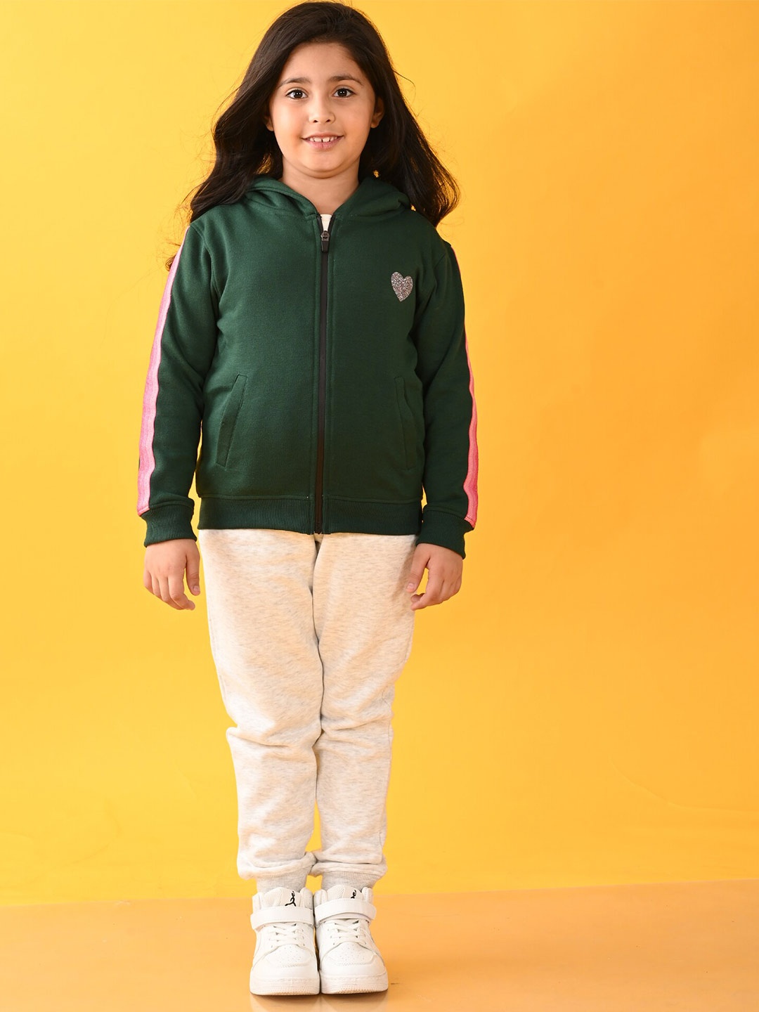 

Anthrilo Girls Top With Trousers, Green