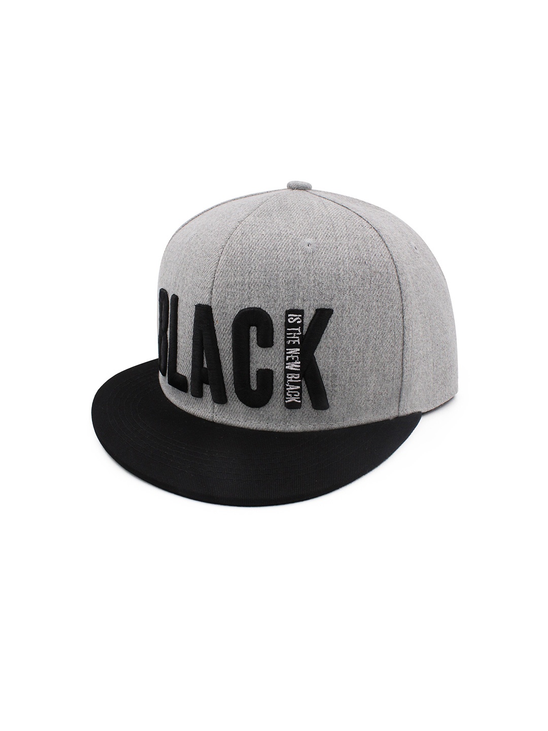 

JENNA Men Embroidered Snapback Cap, Grey