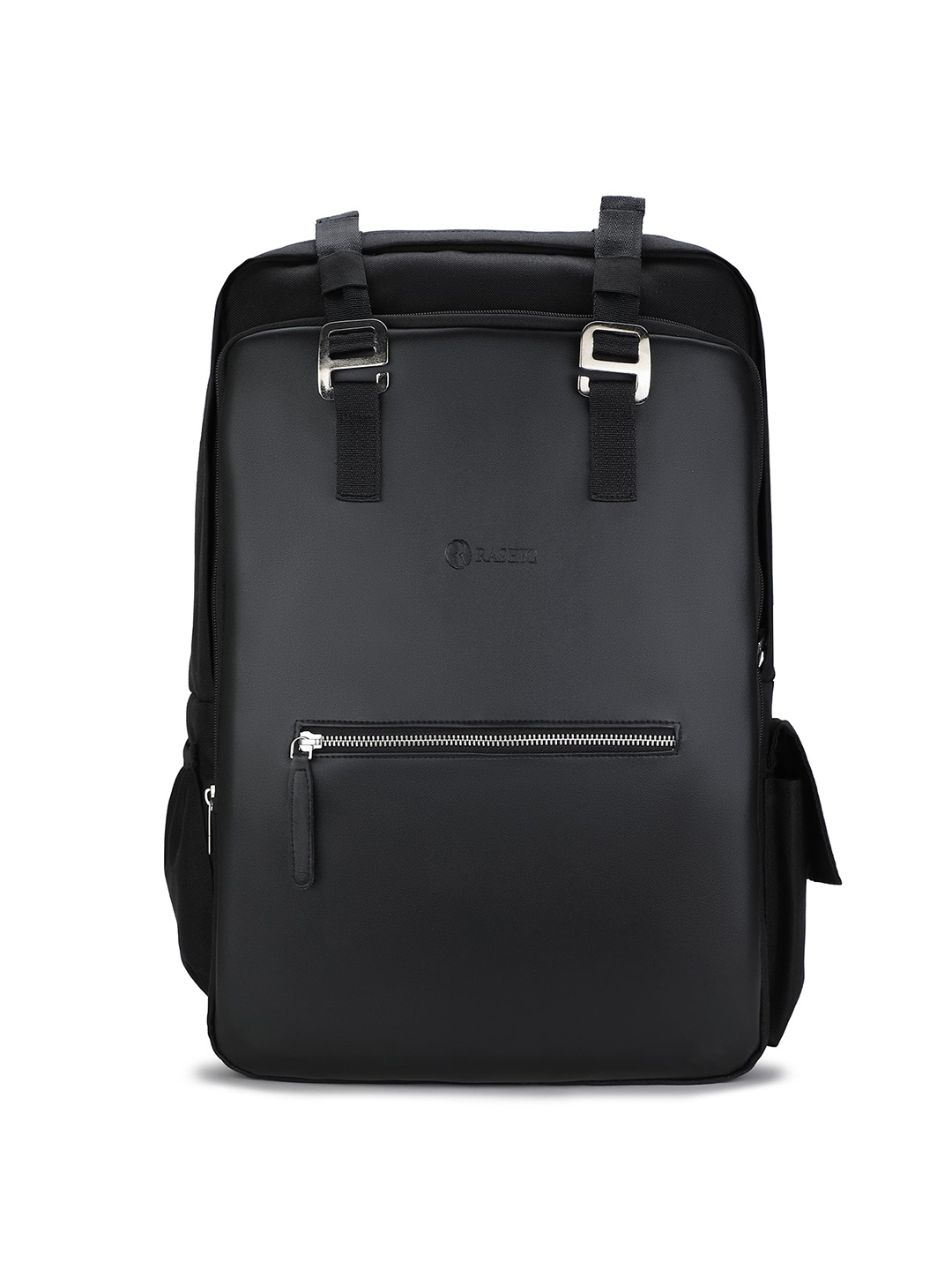

RASHKI Unisex Brand Logo Backpack, Black