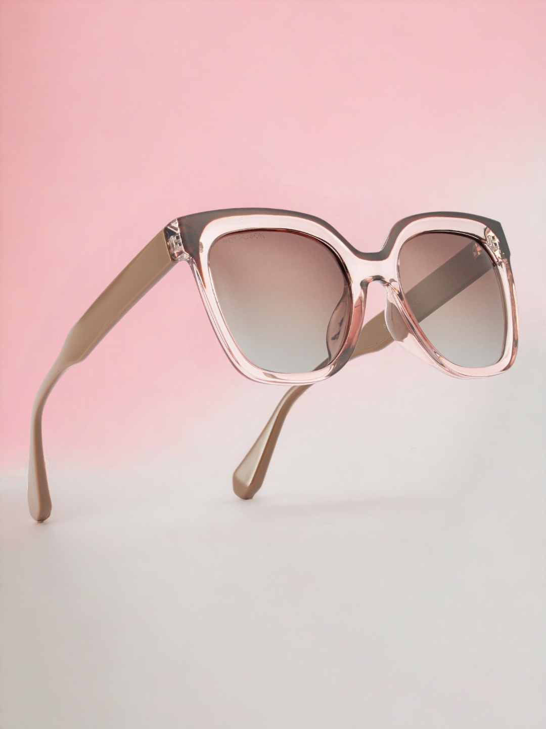 

ROYAL SON Women Square Sunglasses With Polarised and UV Protected Lens, Brown