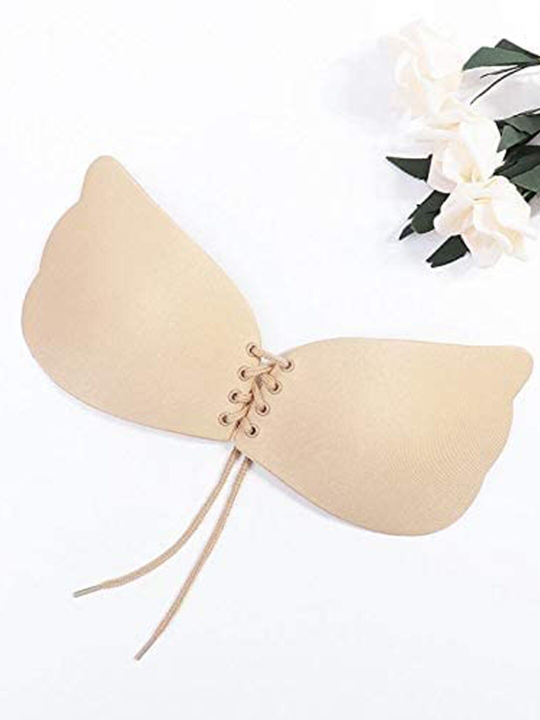 

VAGHBHATT Half Coverage Lightly Padded Strapless Push-Up Bra With All Day Comfort, Beige