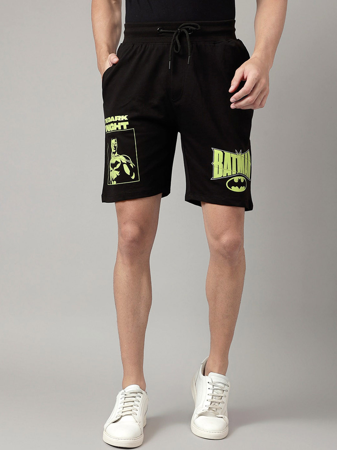 

Free Authority Men Batman Printed Regular Shorts, Black