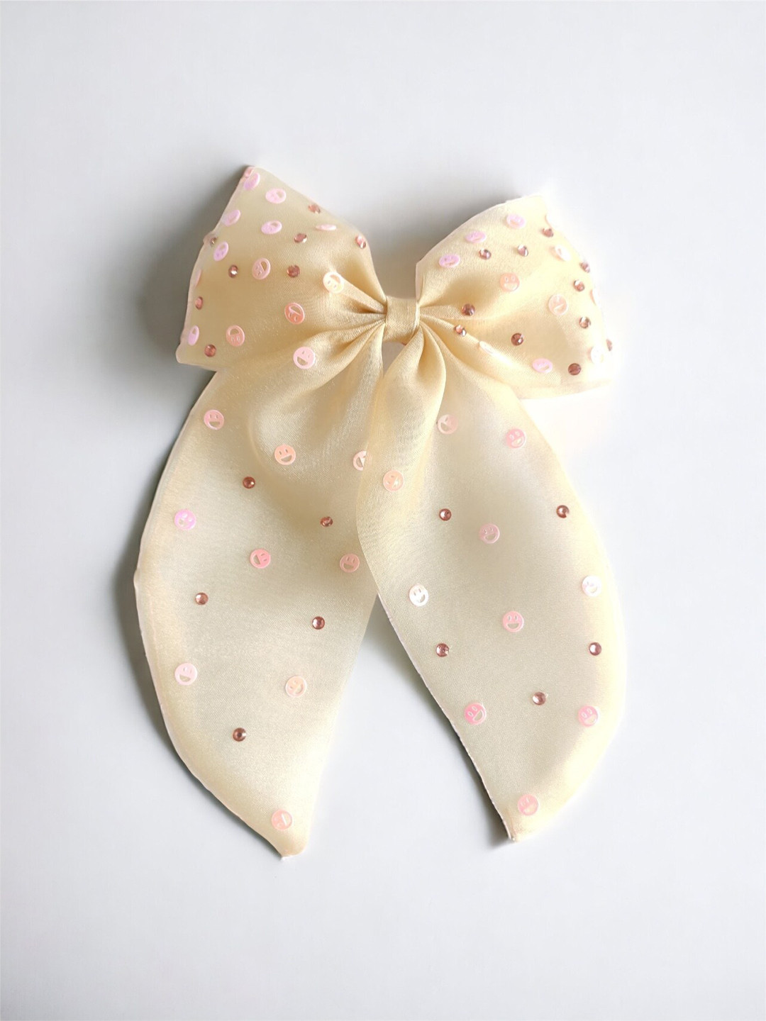 

Choko Girls Bow Alligator Hair Clip, Peach