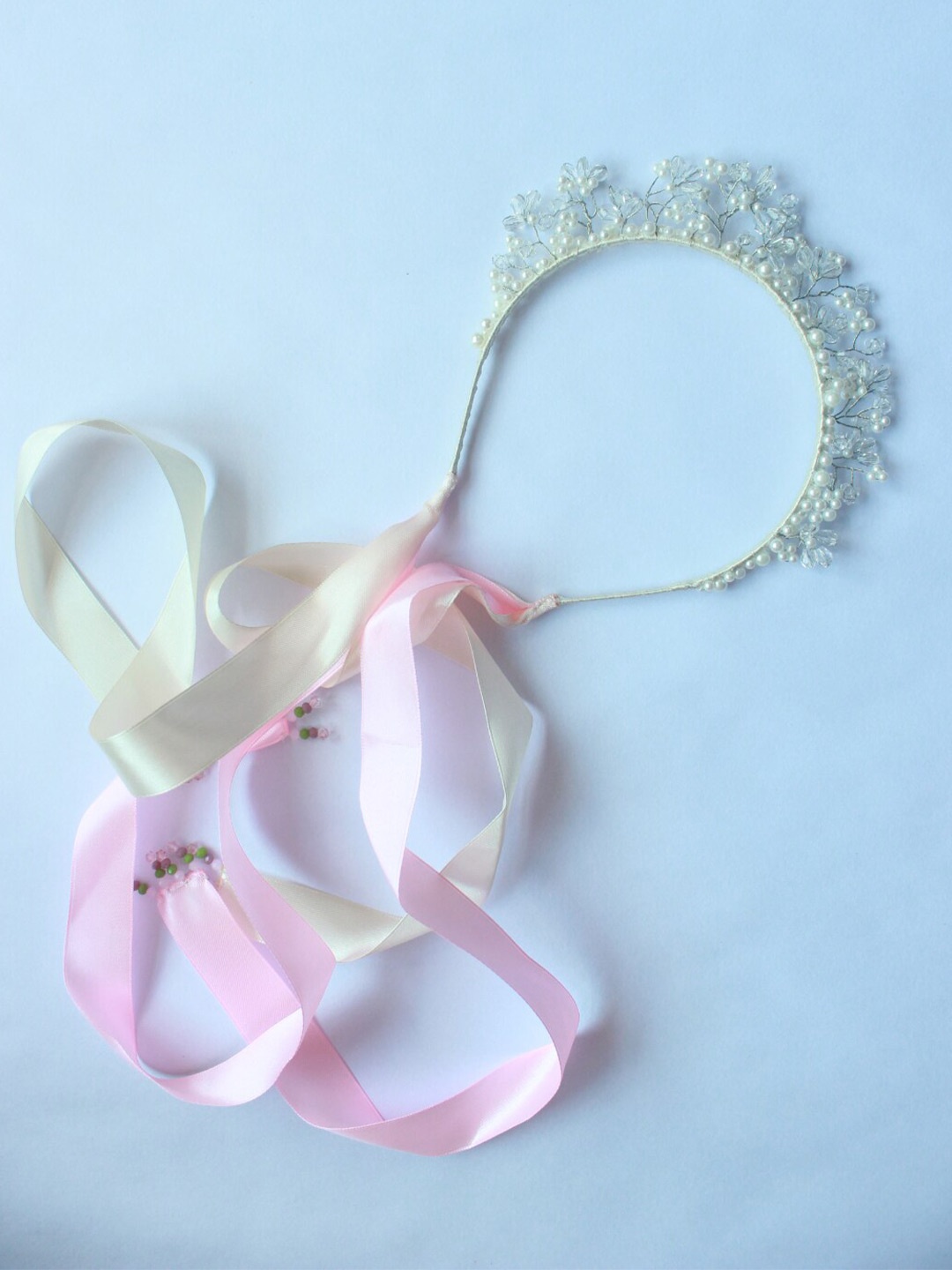 

Choko Girls Beaded Hairband, Off white