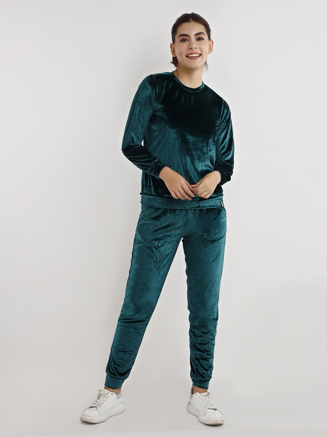 

VISO Round Neck T-Shirt & Joggers Night suits, Teal