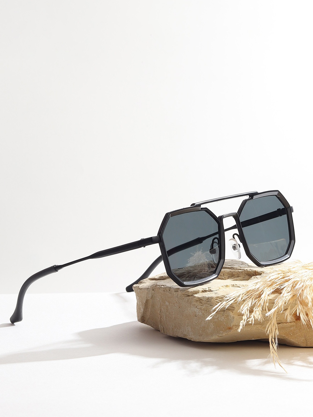 

CRIBA Unisex Sunglasses with UV Protected Lens CR_MYBCK_BLK, Black