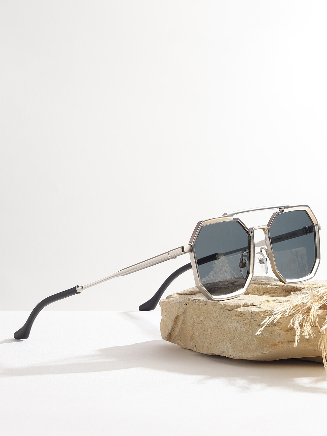 

CRIBA Unisex Sunglasses with UV Protected Lens CR_MYBCK_NIK, Silver