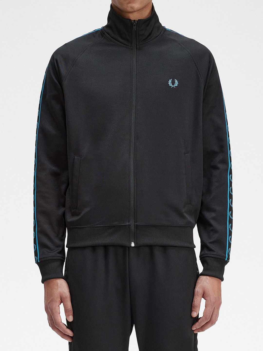 

Fred Perry Stand Collar Sporty Jacket, Black
