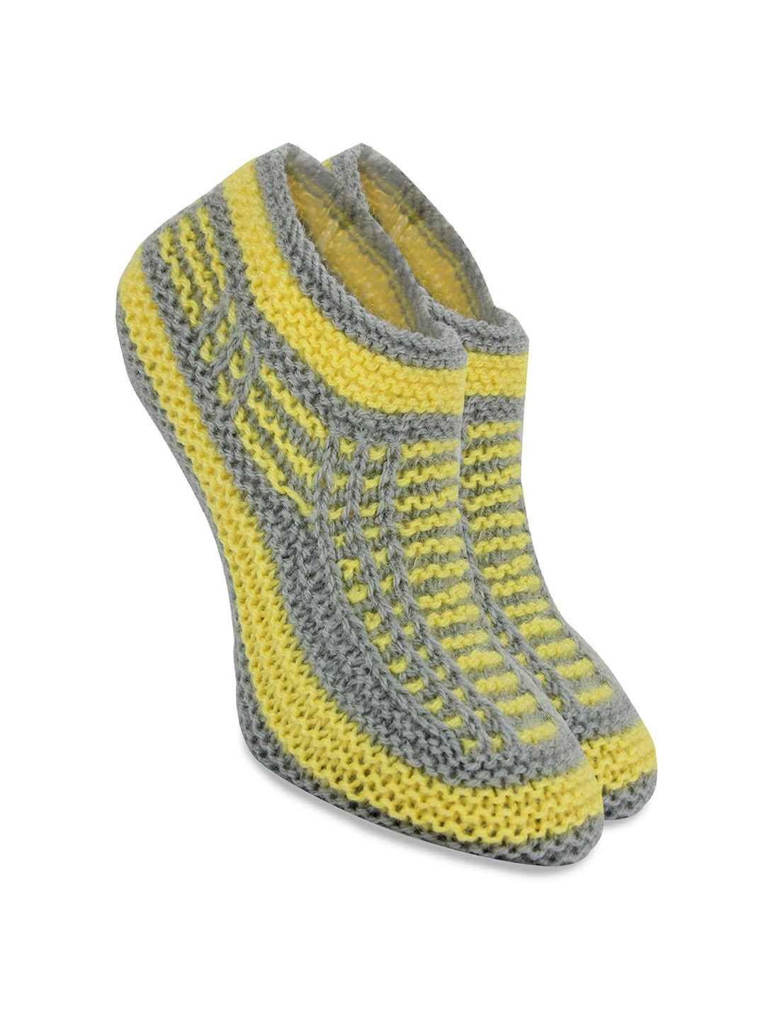 

BAESD Patterned Woollen Socks, Yellow