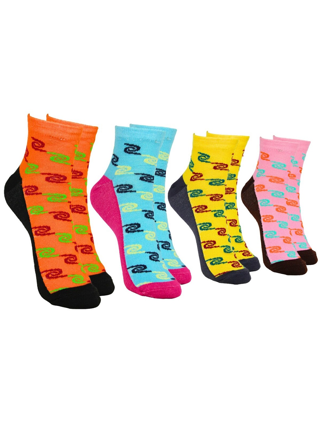 

BAESD Women Pack Of 4 Above Ankle Socks, Blue