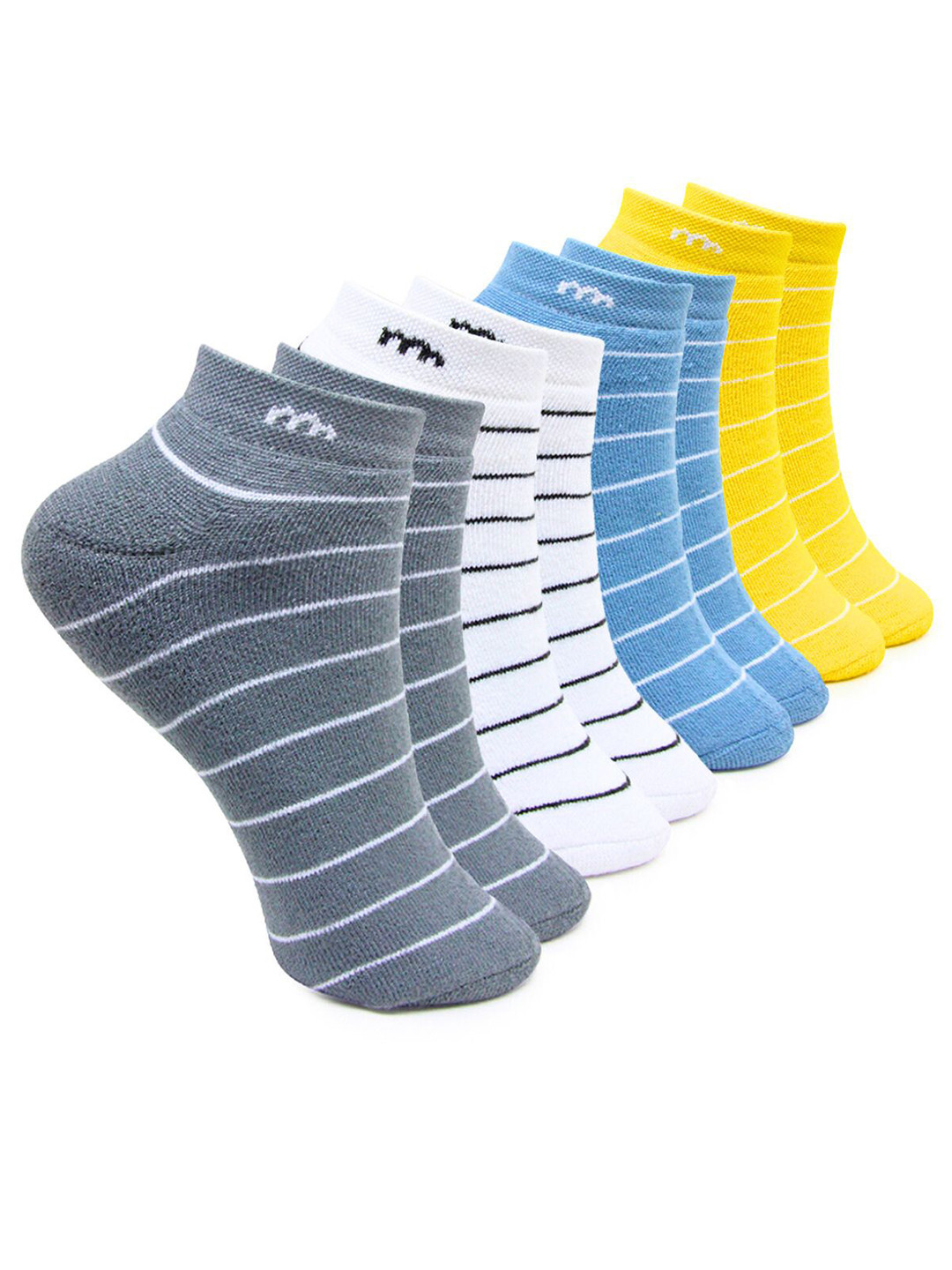 

BAESD Women Pack Of 4 Patterned Ankle Length Socks, White