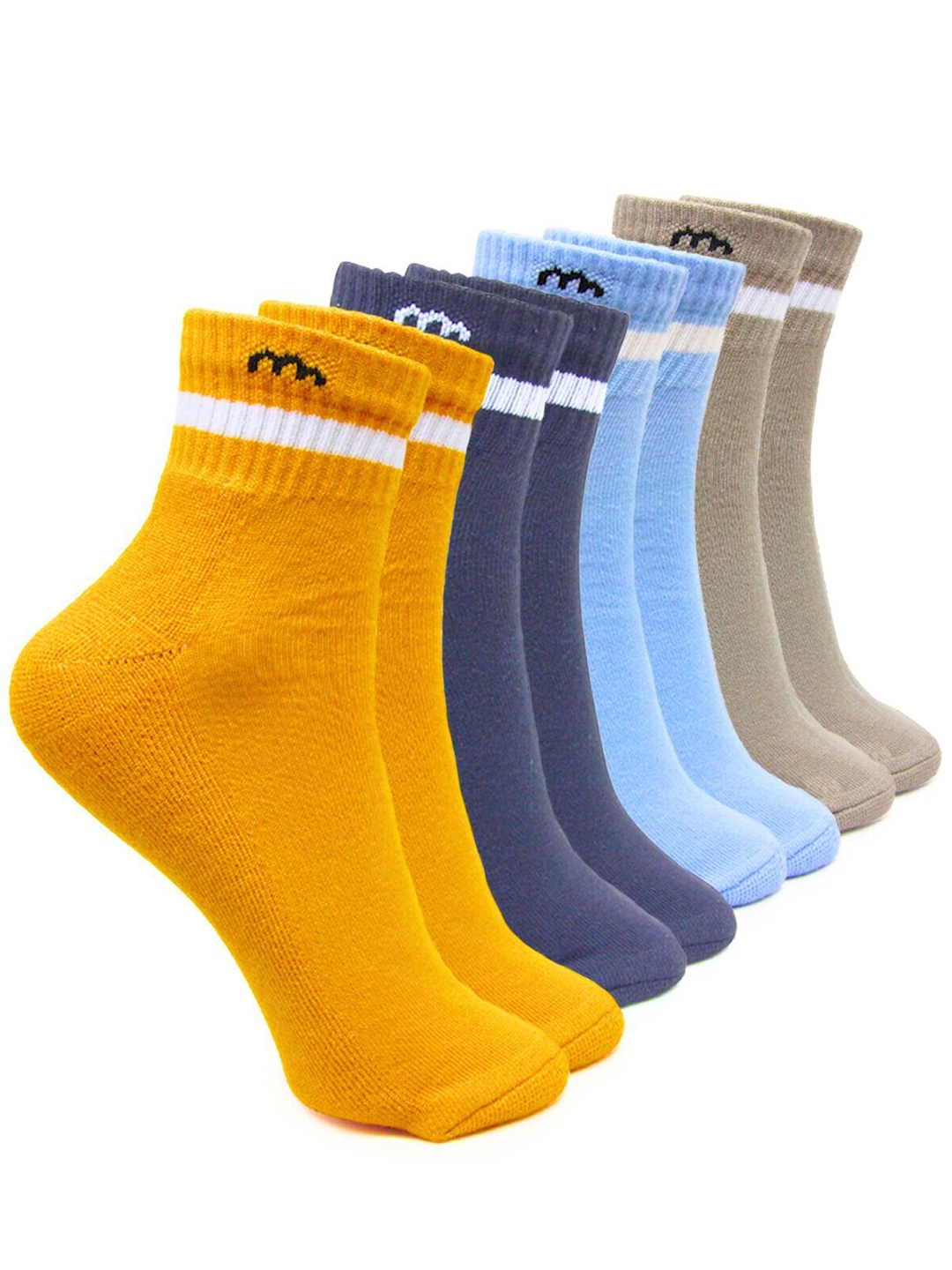 

BAESD Women Pack Of 4 Ankle-Length Socks, Blue