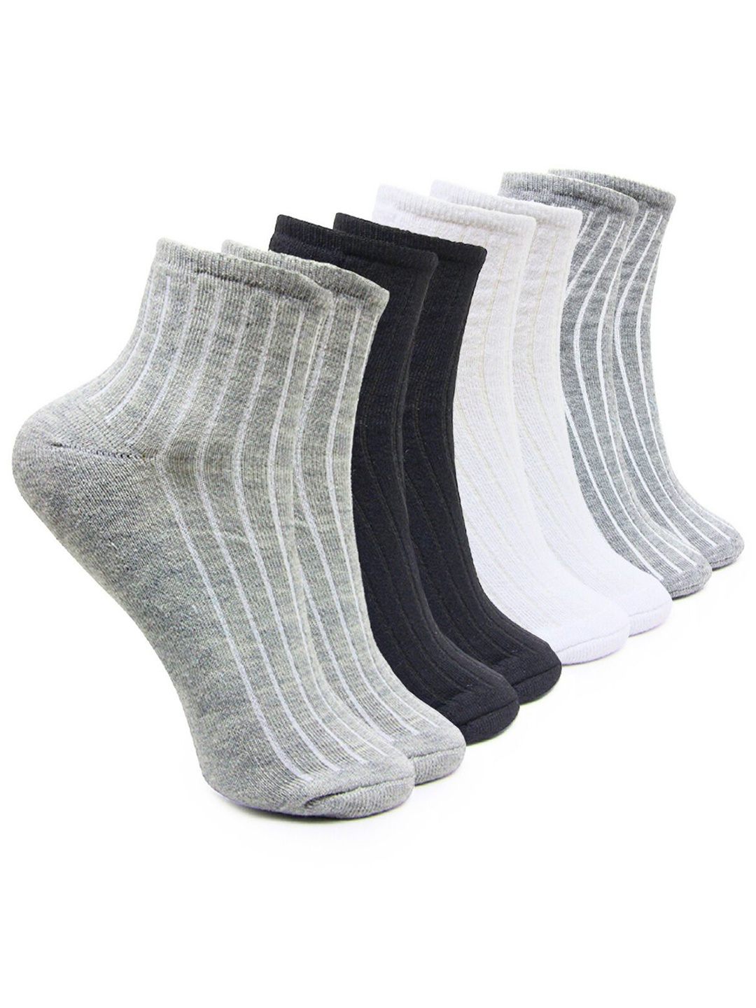 

BAESD Women Pack Of 4 Cotton Ankle Length Socks, Black