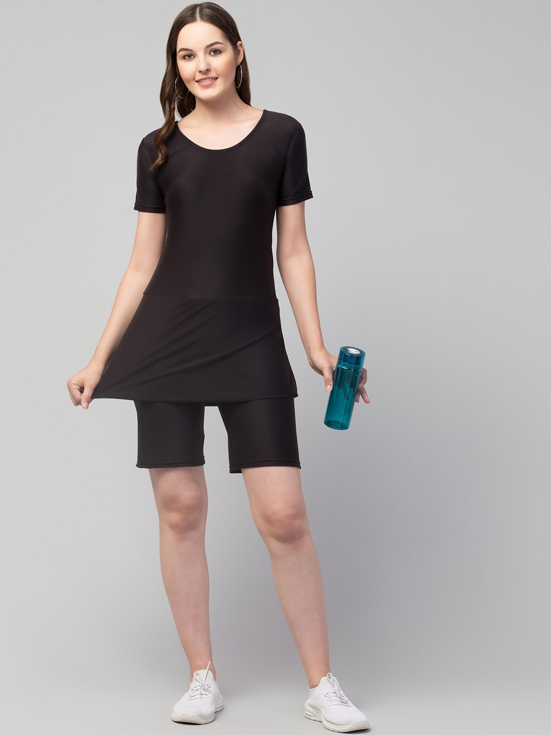 

Apraa & Parma Swimwear With Attached Shorts, Black
