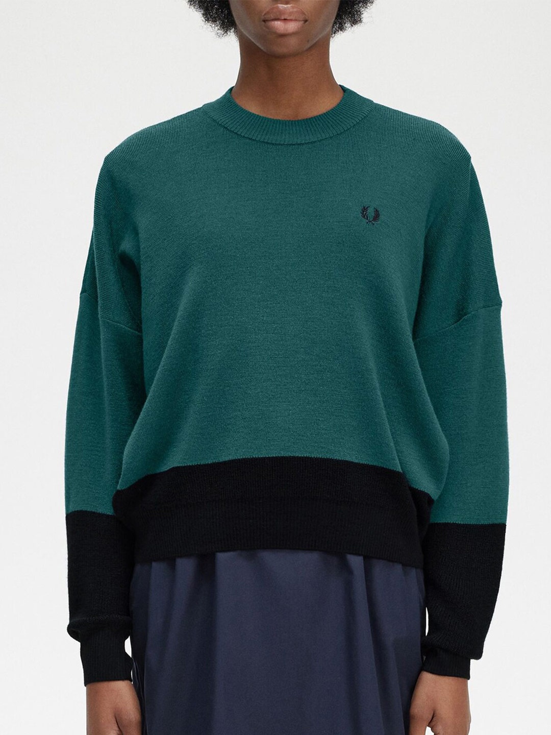 

Fred Perry Round Neck Woollen Pullover Sweatshirt, Blue