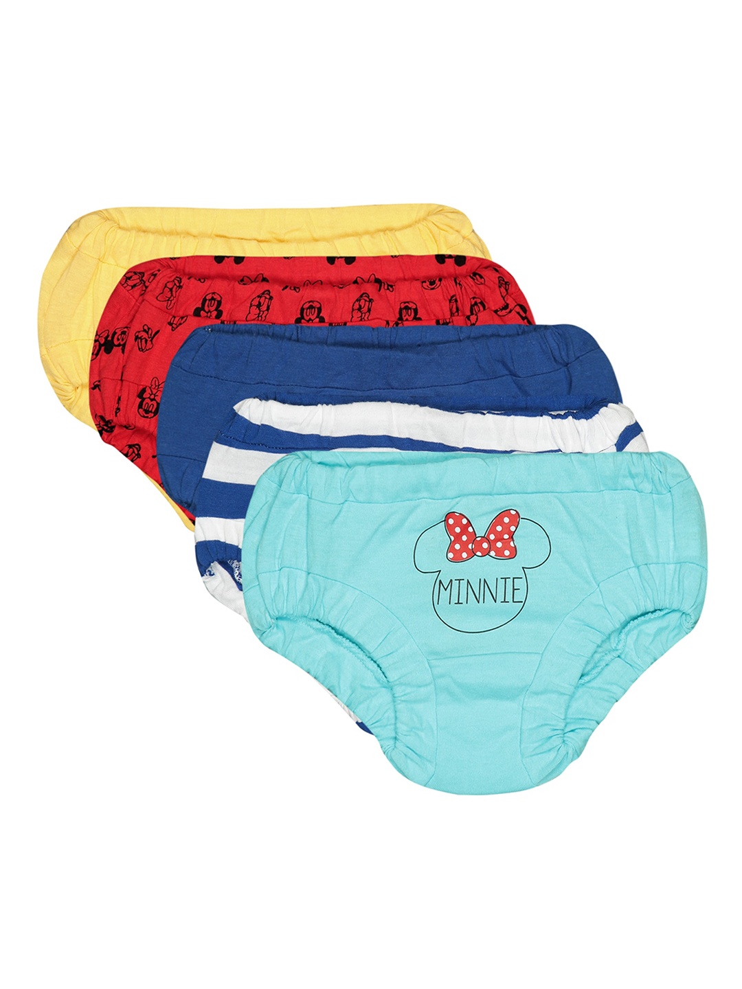 

Bodycare Kids Pack Of 5 Assorted Cotton Ribbed Briefs IIBY1583-PK001, Blue