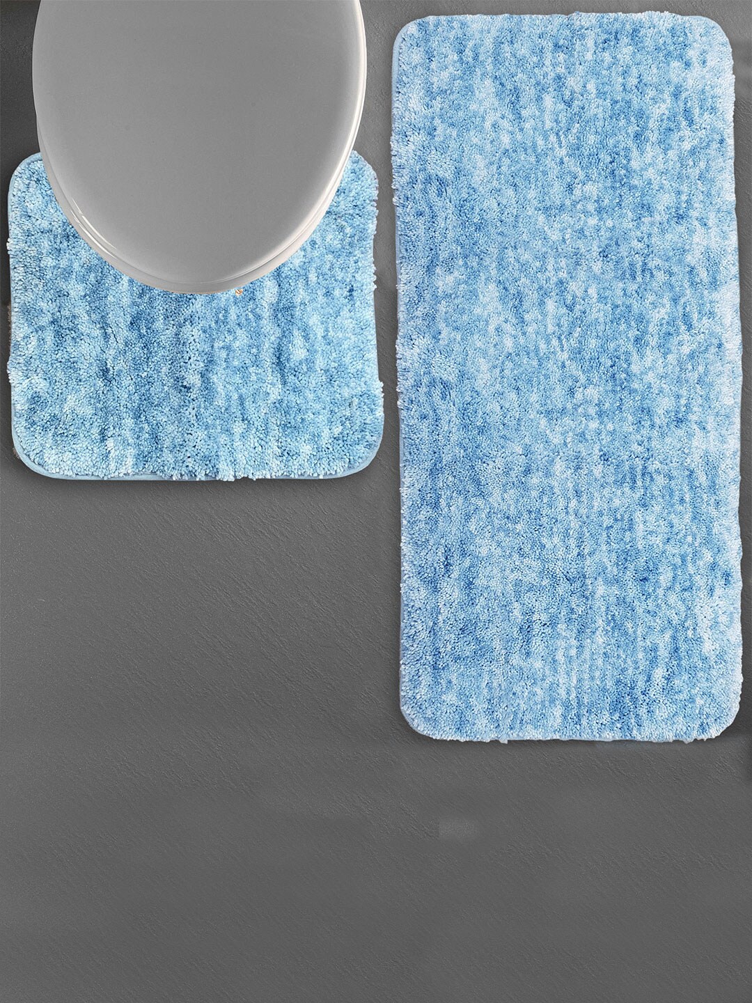 

LUXEHOME INTERNATIONAL Turquoise Blue 2 Pieces 2200 GSM Microfiber Bath Rugs