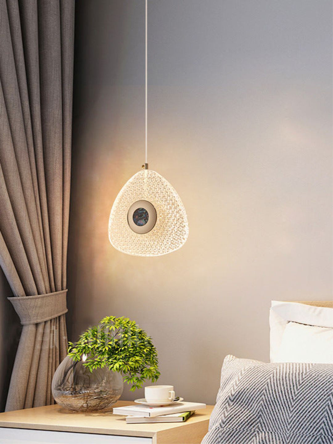 

The Art House Gold Toned Textured Pendant Ceiling Lamp