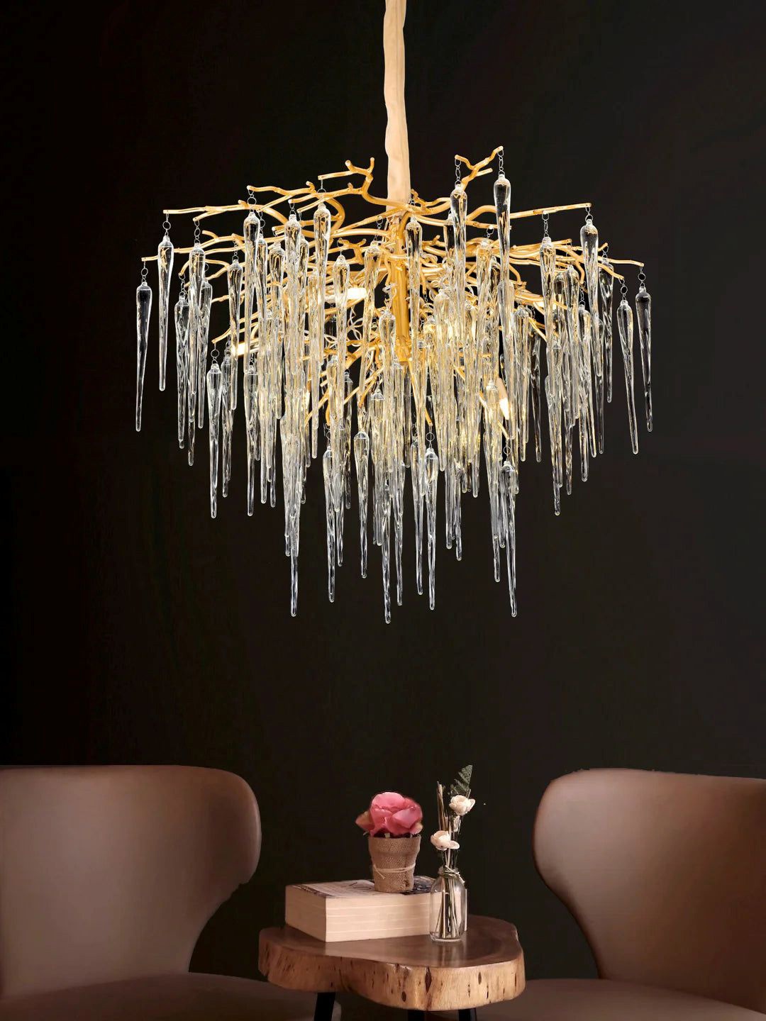

The Art House Modern Chandelier Gold Toned Light Ceiling Lamps