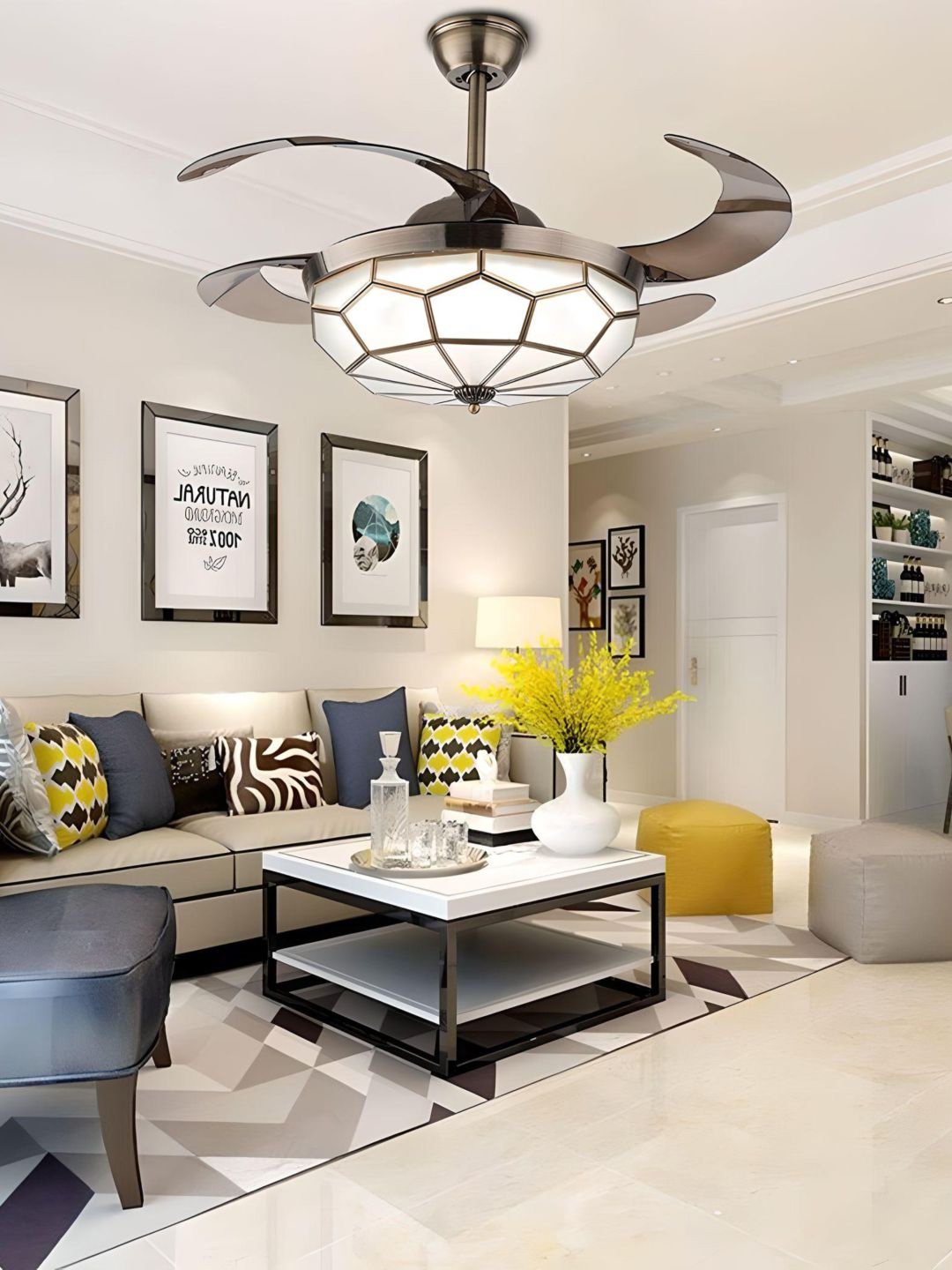 

The Art House Brown LED Crystal Chandelier Ceiling Lamp