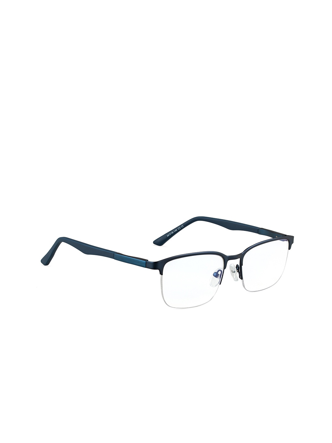 

ROYAL SON Unisex Half Rim Square Frames SF0083-C5, Blue