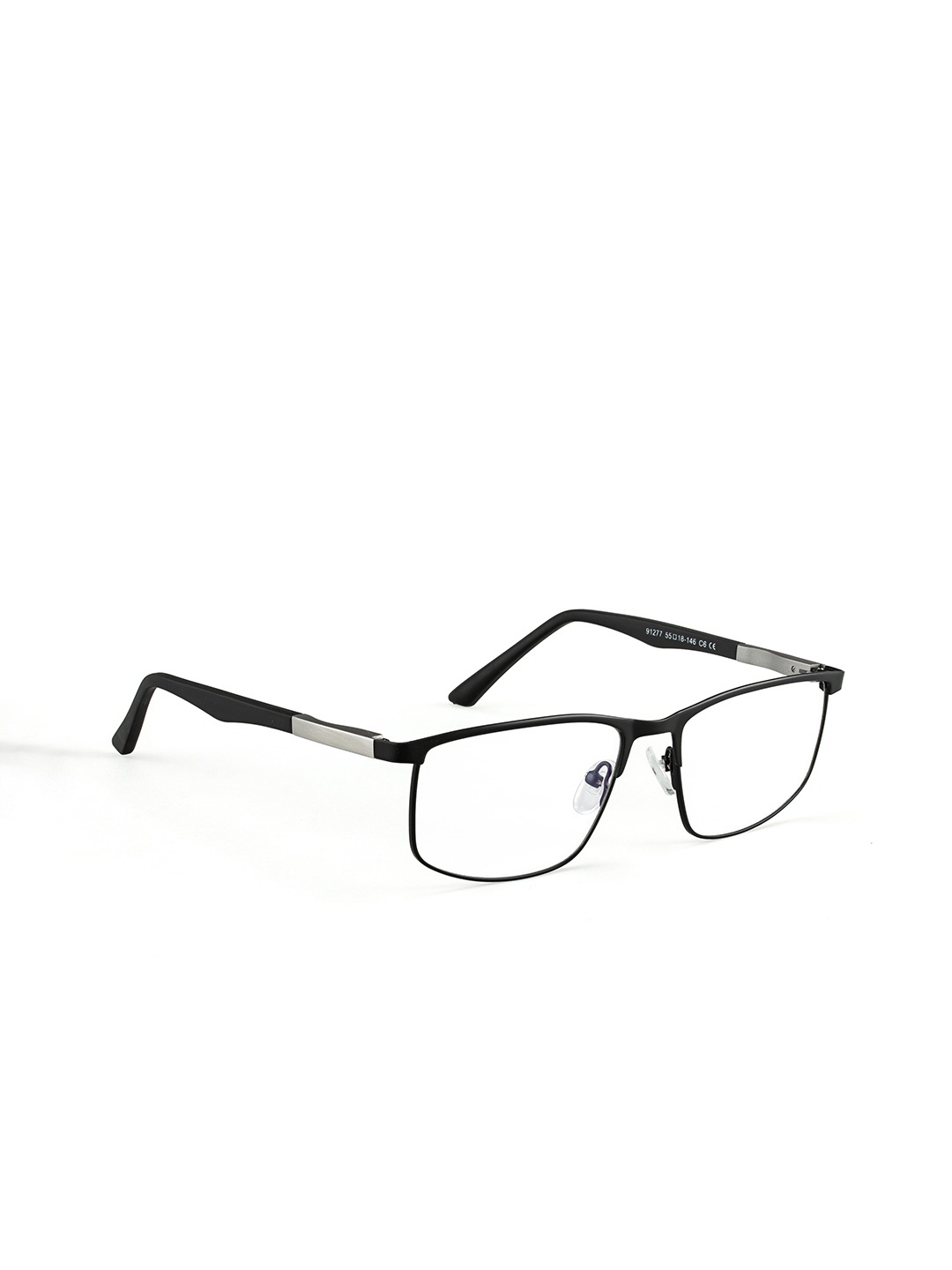 

ROYAL SON Unisex Full Rim Square Frames, Black