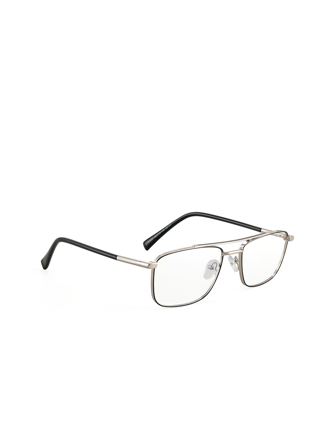 

ROYAL SON Unisex Full Rim Square Frames, Silver