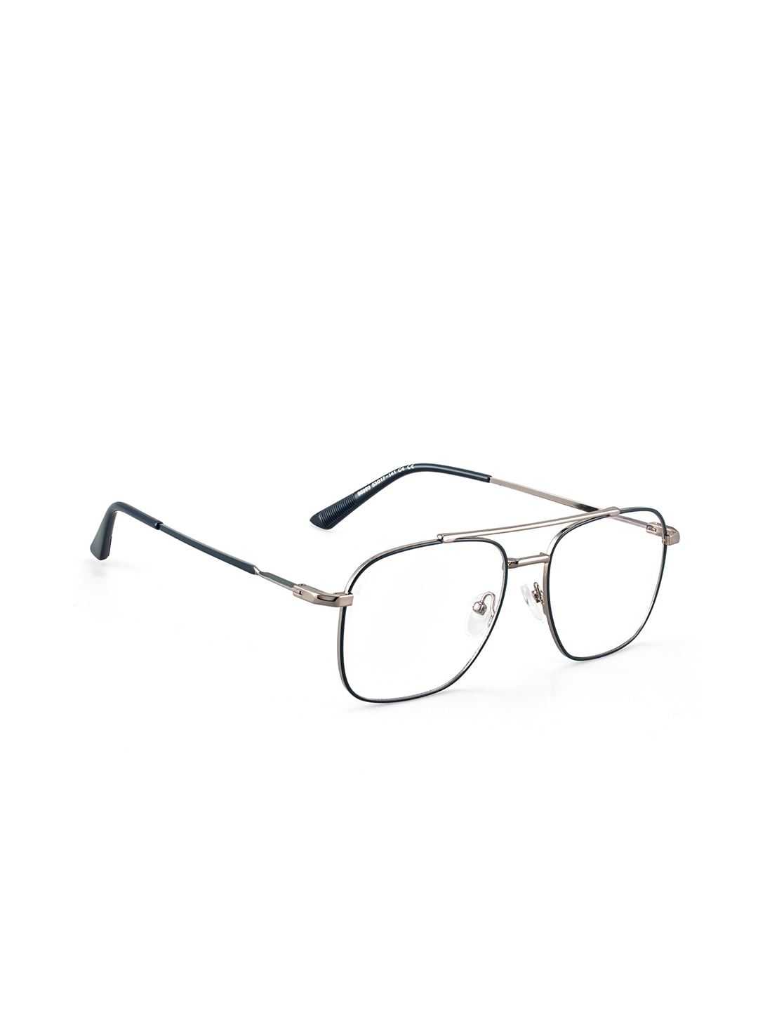 

ROYAL SON Unisex Full Rim Aviator Frames, Silver
