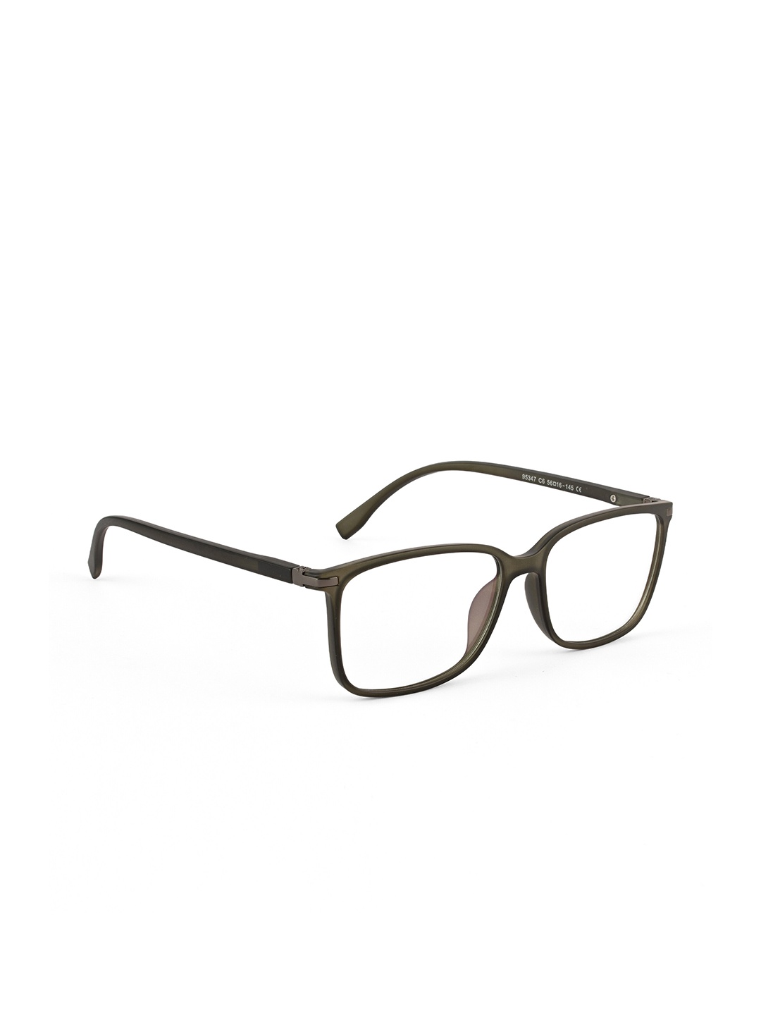 

ROYAL SON Unisex Full Rim Square Frames, Transparent