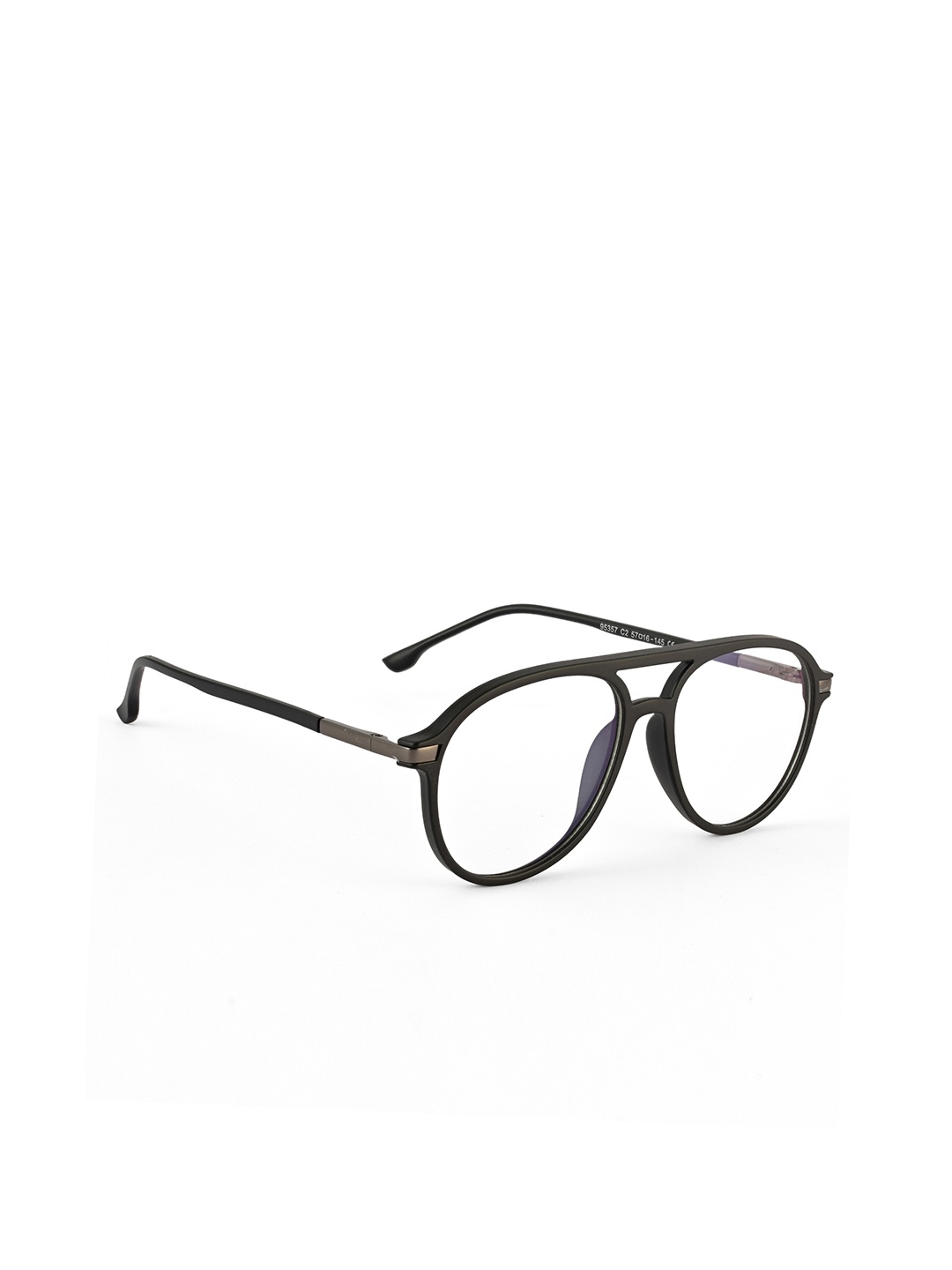 

ROYAL SON Unisex Full Rim Aviator Frames, Transparent