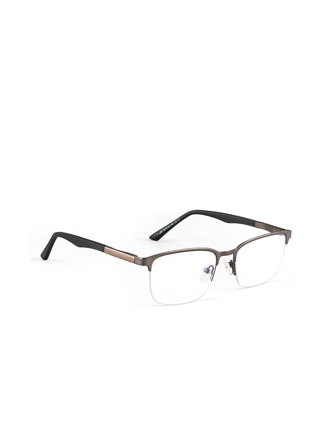 

ROYAL SON Unisex Half Rim Square Frames, Copper