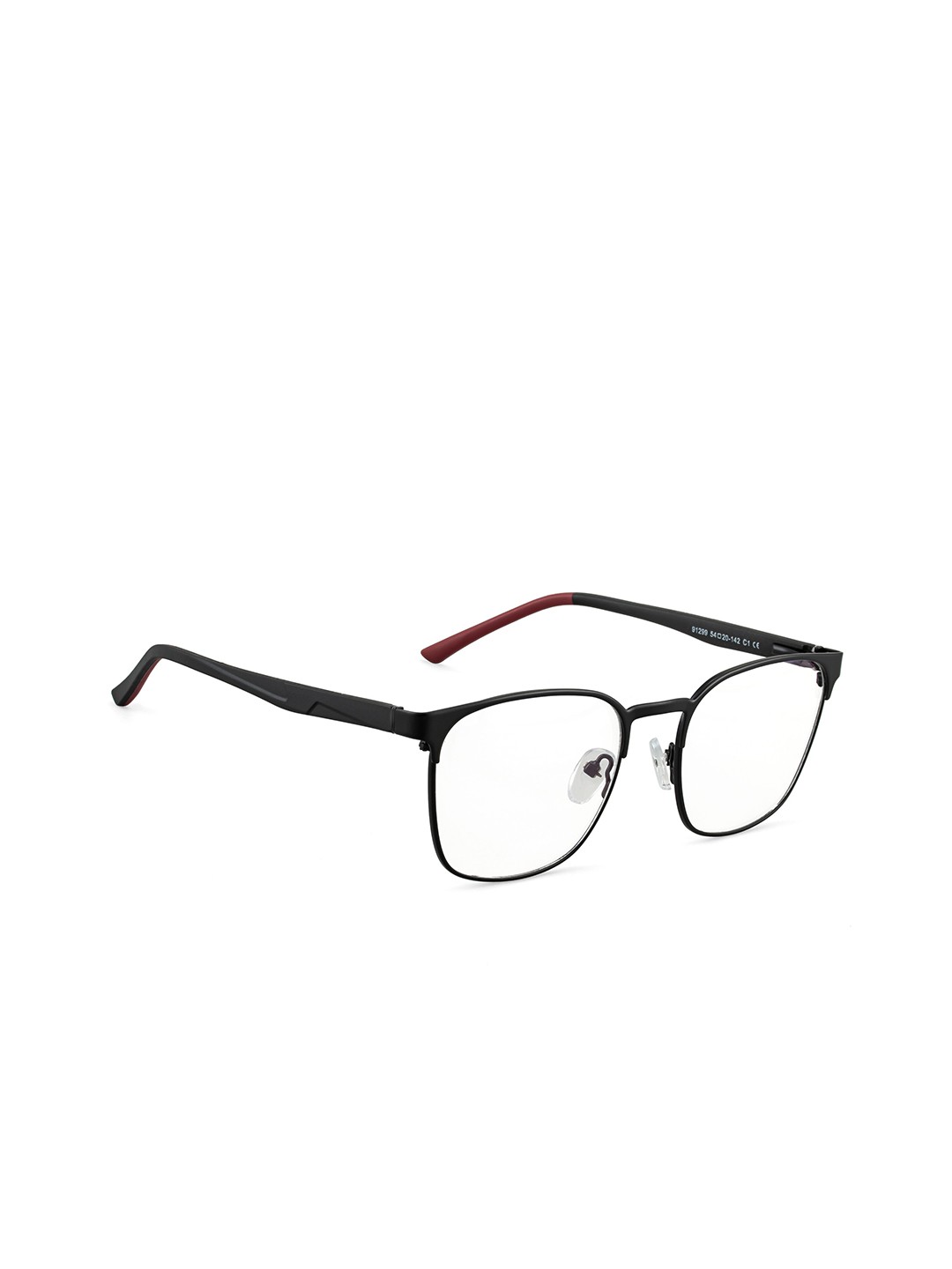 

ROYAL SON Unisex Full Rim Square Frames, Transparent
