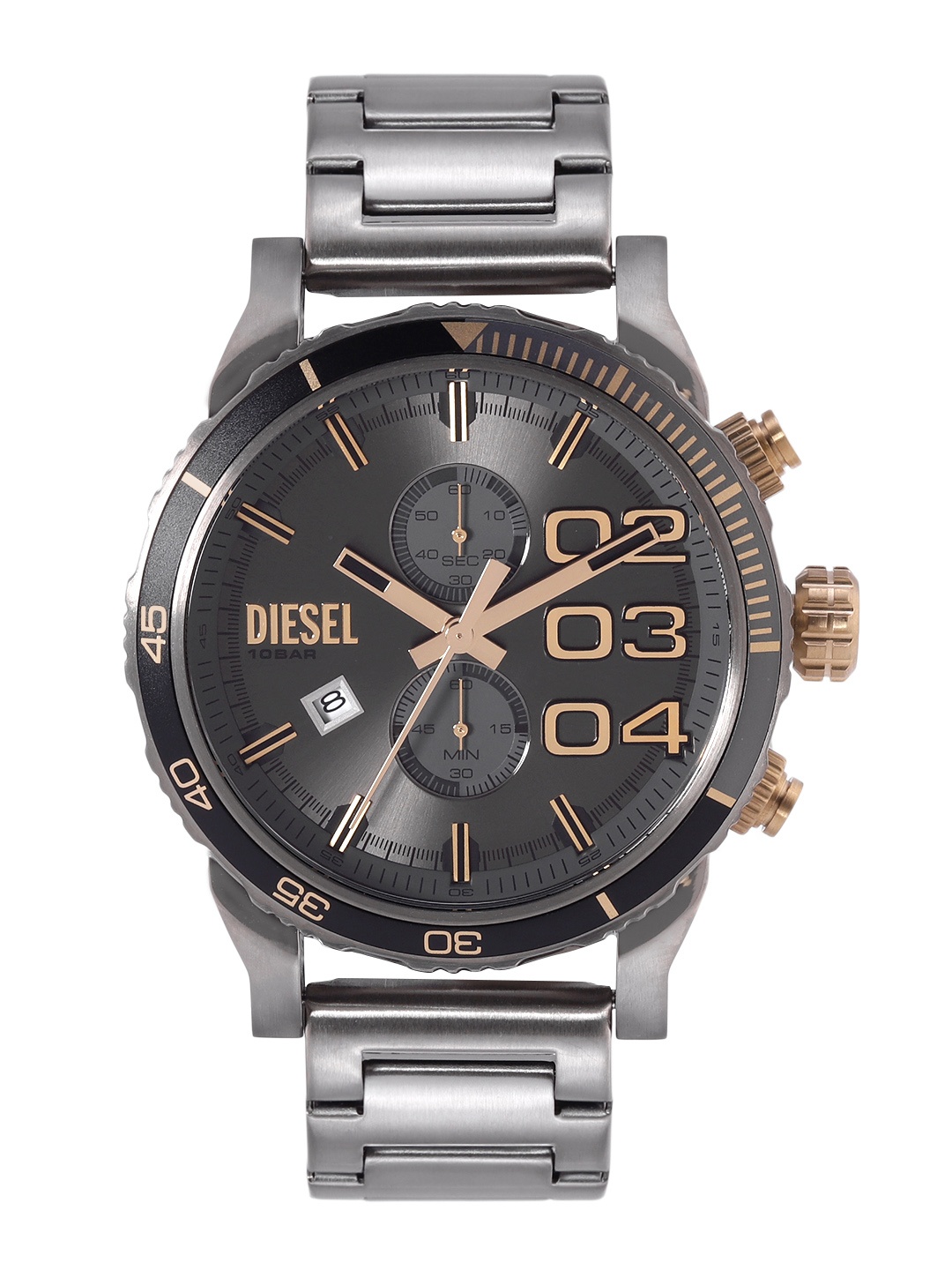 

DIESEL Men Bracelet Style Analogue Chronograph Watch DZ4614, Grey