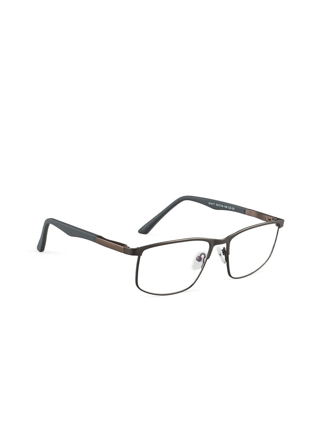

ROYAL SON Unisex Full Rim Square Frames, Black