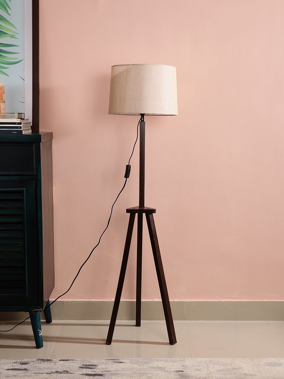 

SANDED EDGE Beige Tripod Floor Lamps