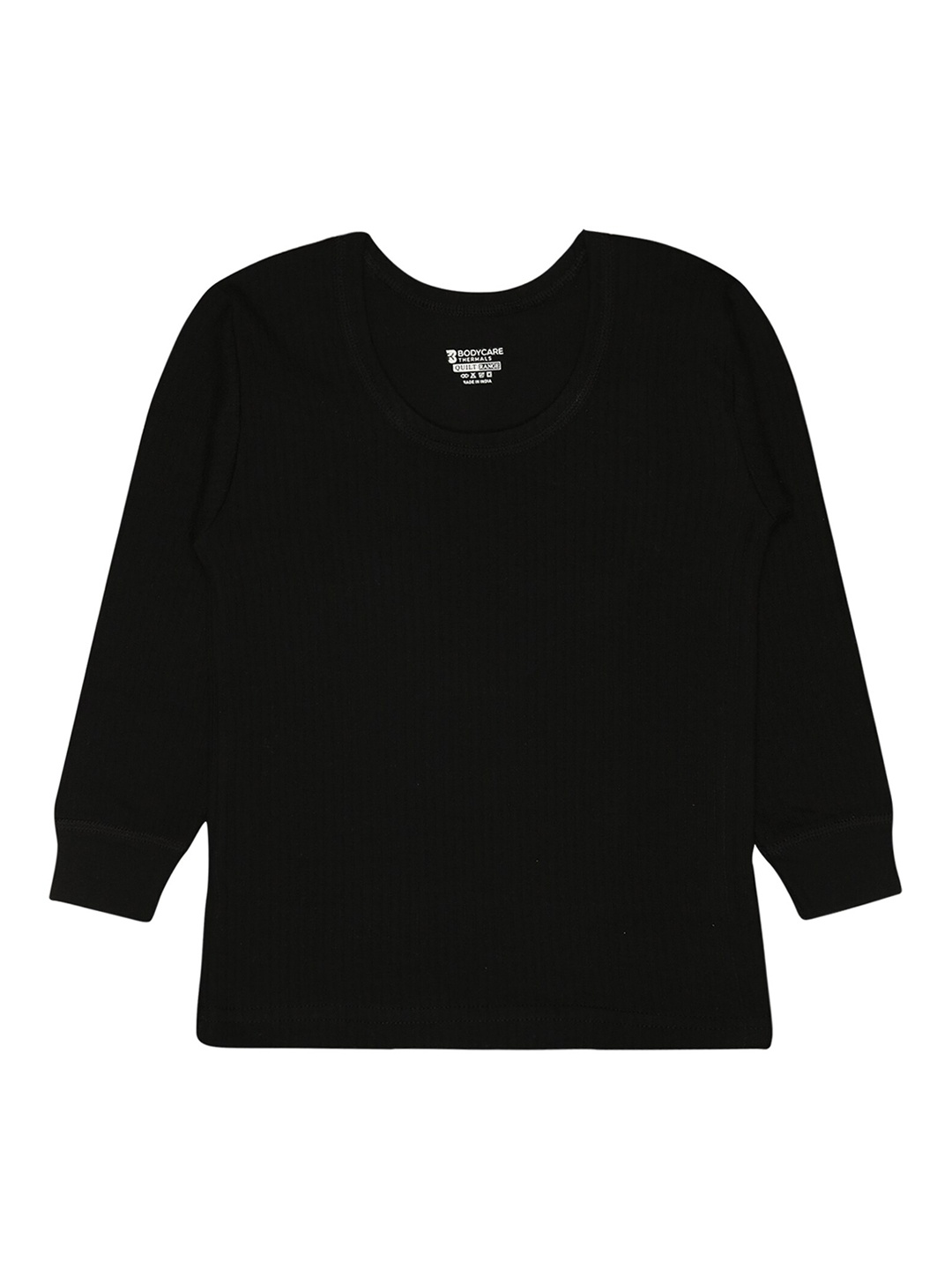 

BODYCARE INSIDER Kids Round Neck Full Sleeves Thermal Top, Black