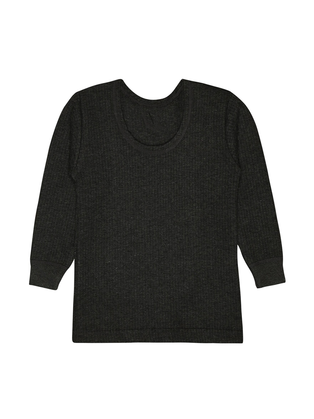 

BODYCARE INSIDER Infants Striped Woolen Thermal Tops, Charcoal