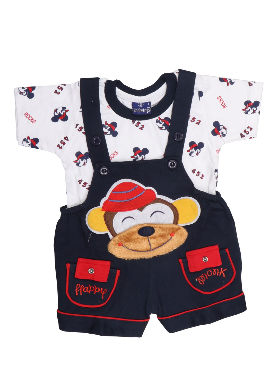 

BAESD Infants Kids Printed Pure Cotton Clothing Set, Black