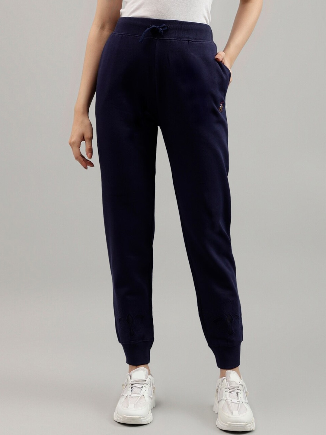 

Beverly Hills Polo Club Women Mid-Rise Joggers, Blue